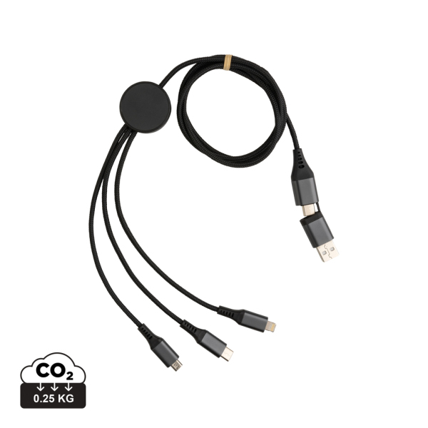 Terra RCS recycled aluminium 120 cm 6-in-1 kabel Terra RCS recycled aluminium 120 cm 6-in-1 kabel